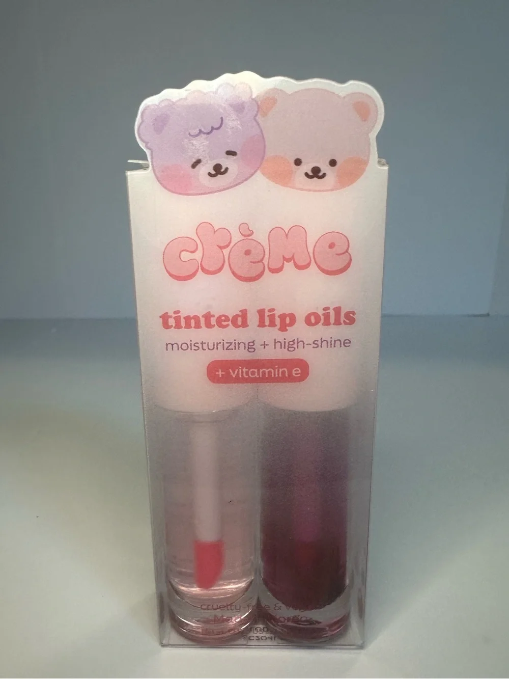 The Crème Shop New Boba Bears High Shine Tinted Lip Oil Duo